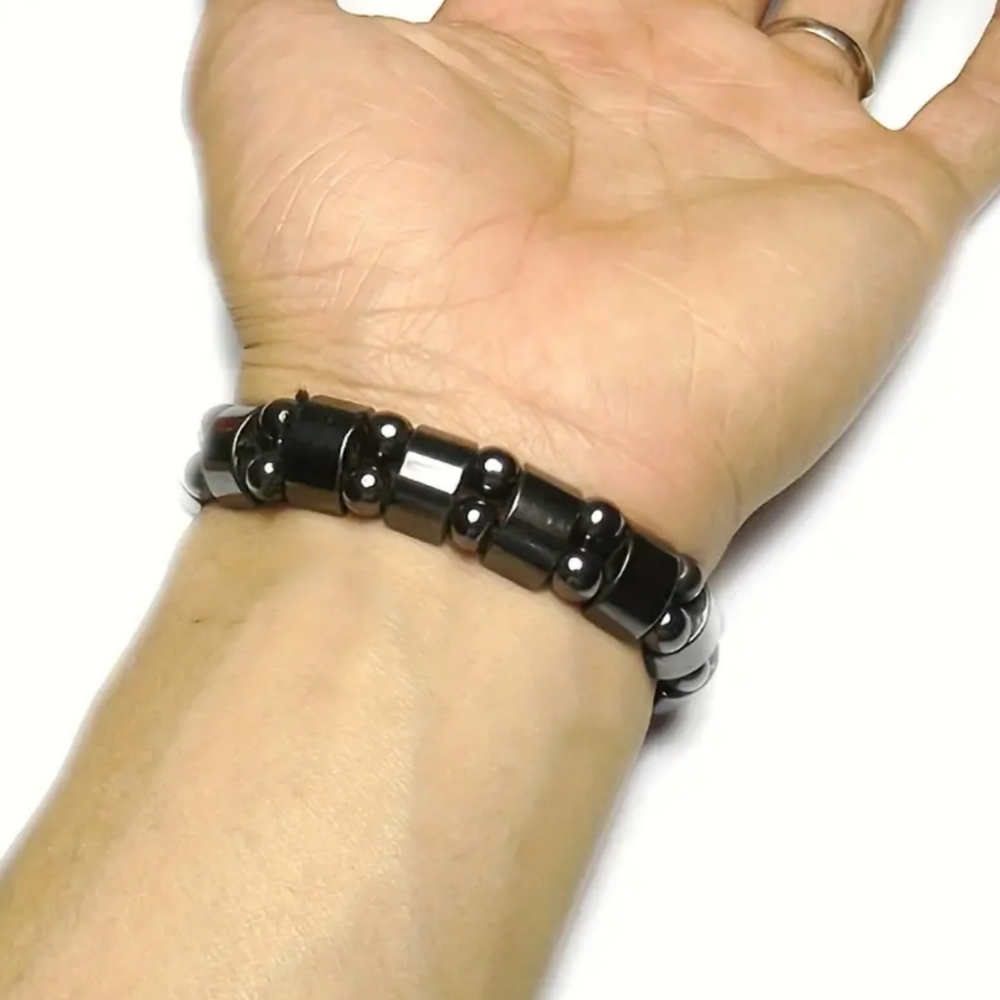 Adjustable Unisex Magnetic Hematite Bracelet